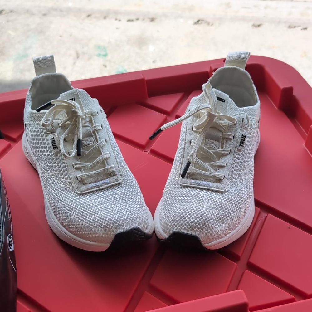 White Knit Sneakers